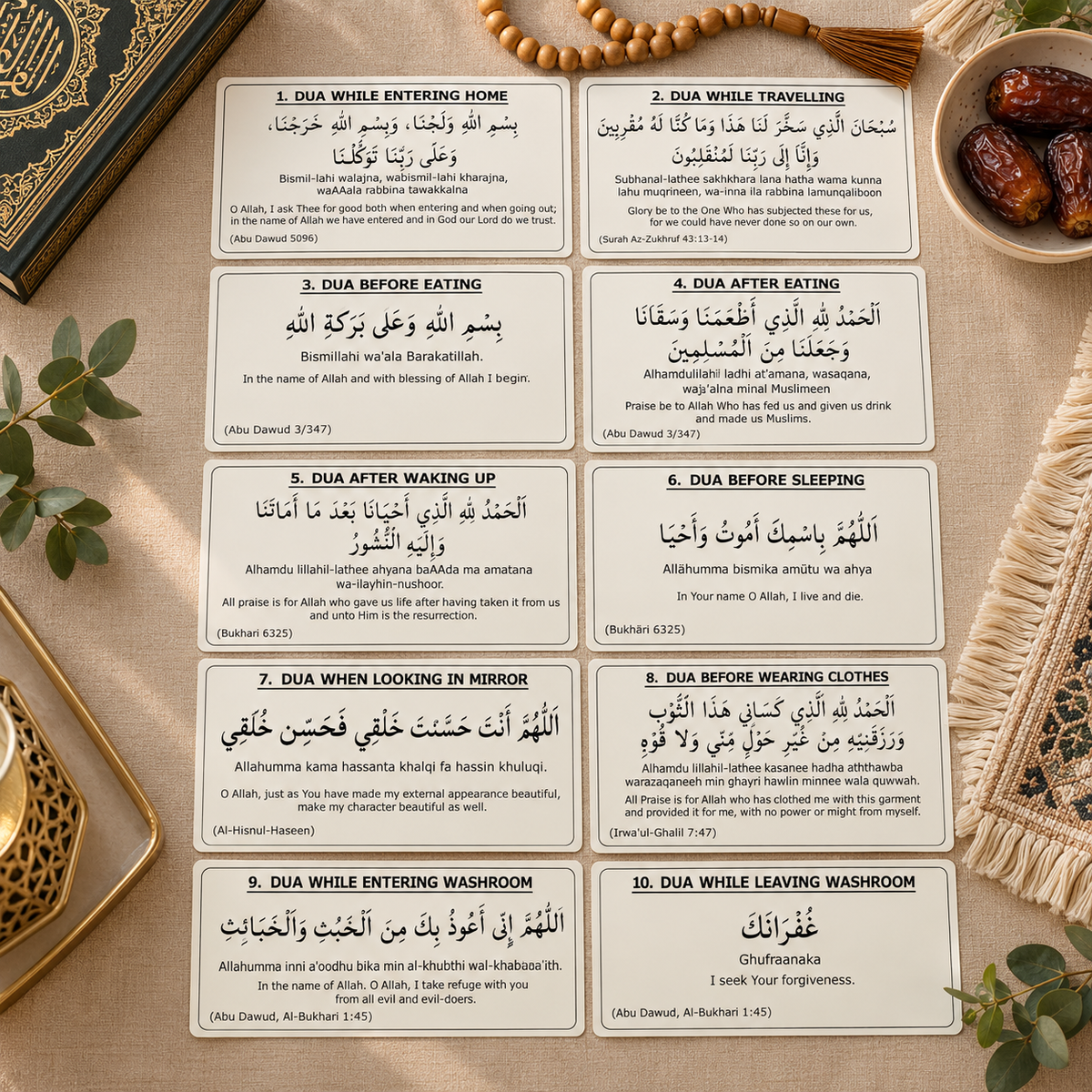 Islamic Dua Stickers Set
